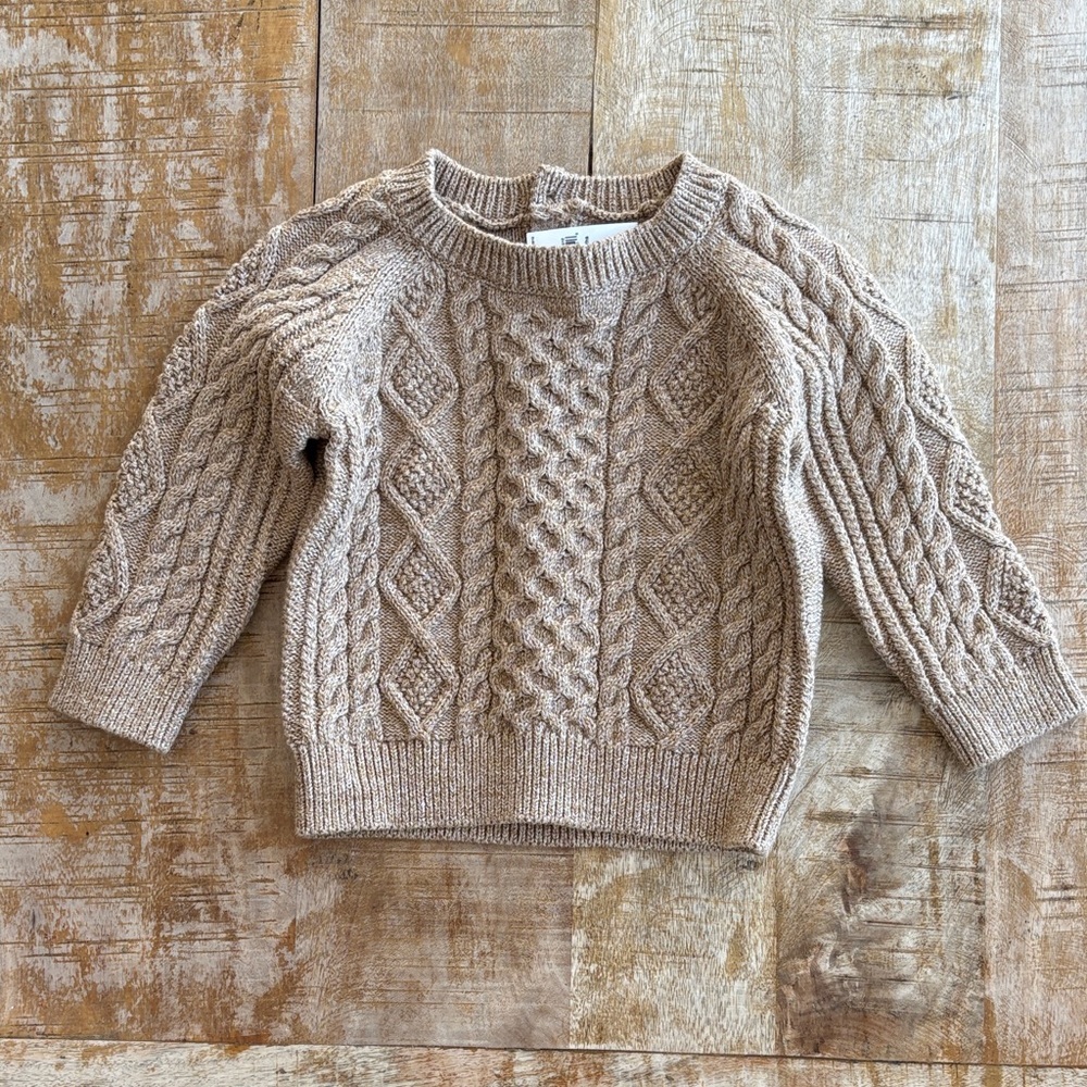 NWT Baby Gap Cable Knit Sweater 18-24m - Picture 1 of 5